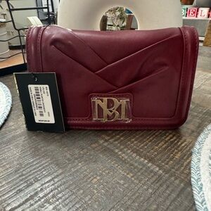 Badgley Mischka Clutch in Deep Burgundy